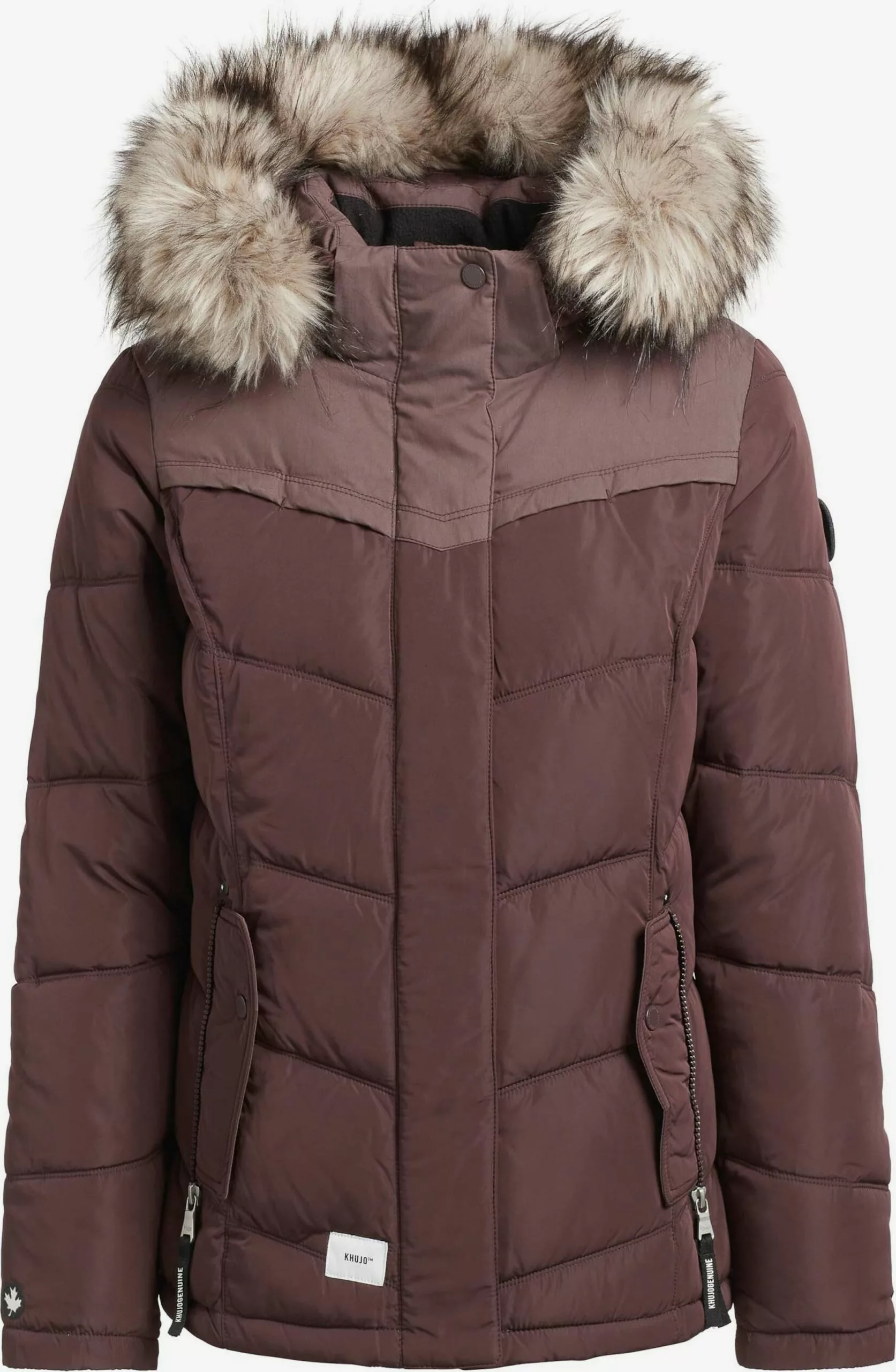 Khujo Vestes Dhiver Veste D’hiver Winsen Femme Bourgogne 3 Khujo Vestes Dhiver Veste D’hiver Winsen Femme Bourgogne