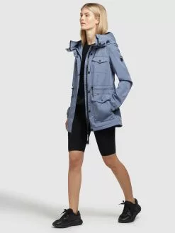 Khujo Parkas Parka Mi-saison ELST Femme Bleu -Khujo Soldes Boutique 01e3380b3f7cad9e1c3b7ff3c322a507