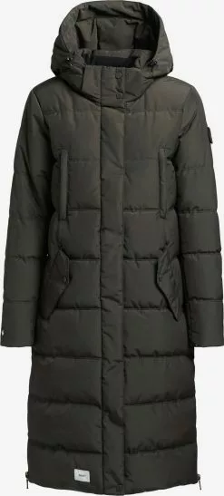 Khujo Manteaux Dhiver Manteau D’hiver Kleo Femme Vert Foncé