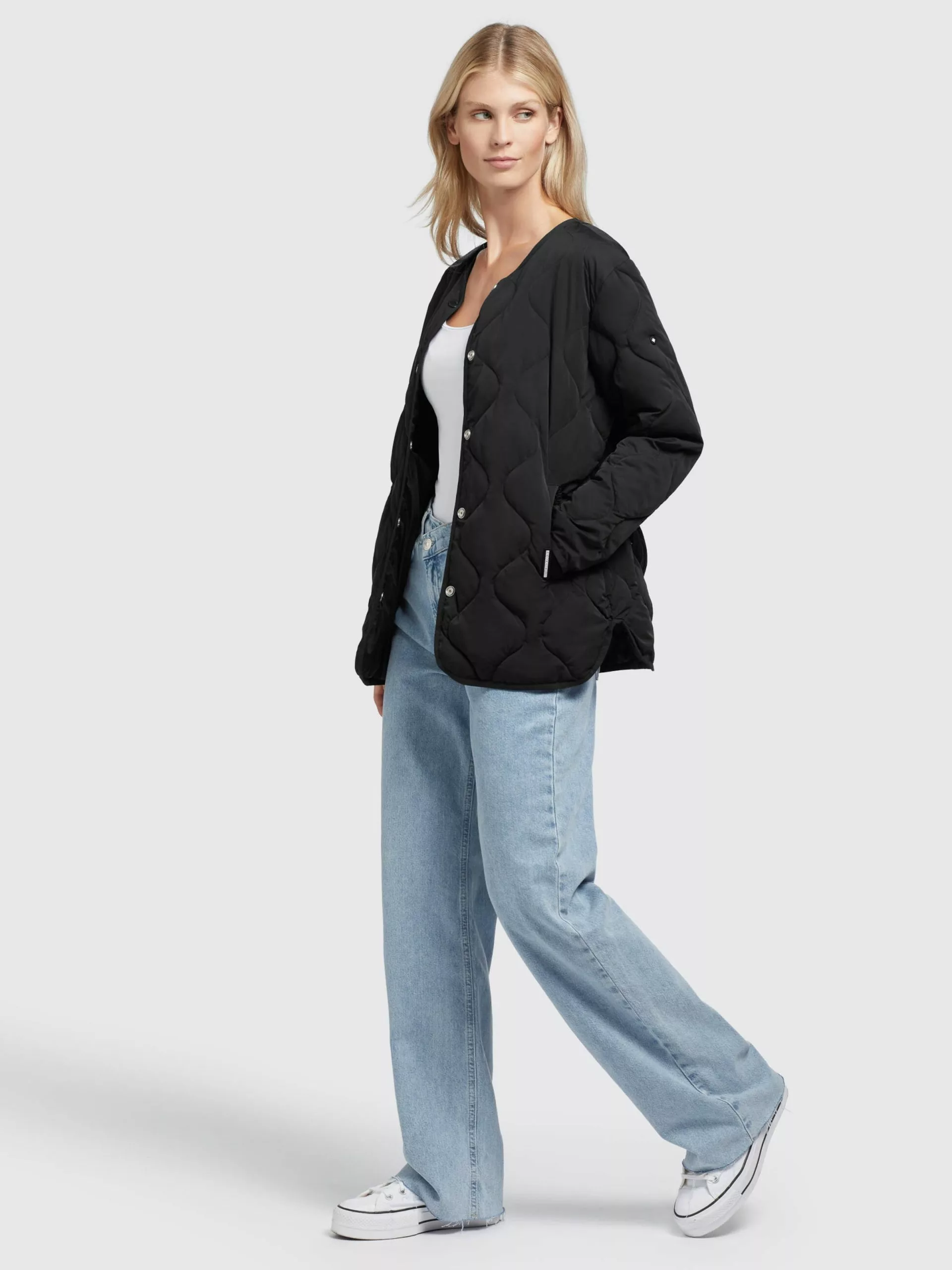 Khujo Vestes De Mi-saison Veste Mi-saison Yuna Femme Noir 8 Khujo Vestes De Mi-saison Veste Mi-saison Yuna Femme Noir – Image 6