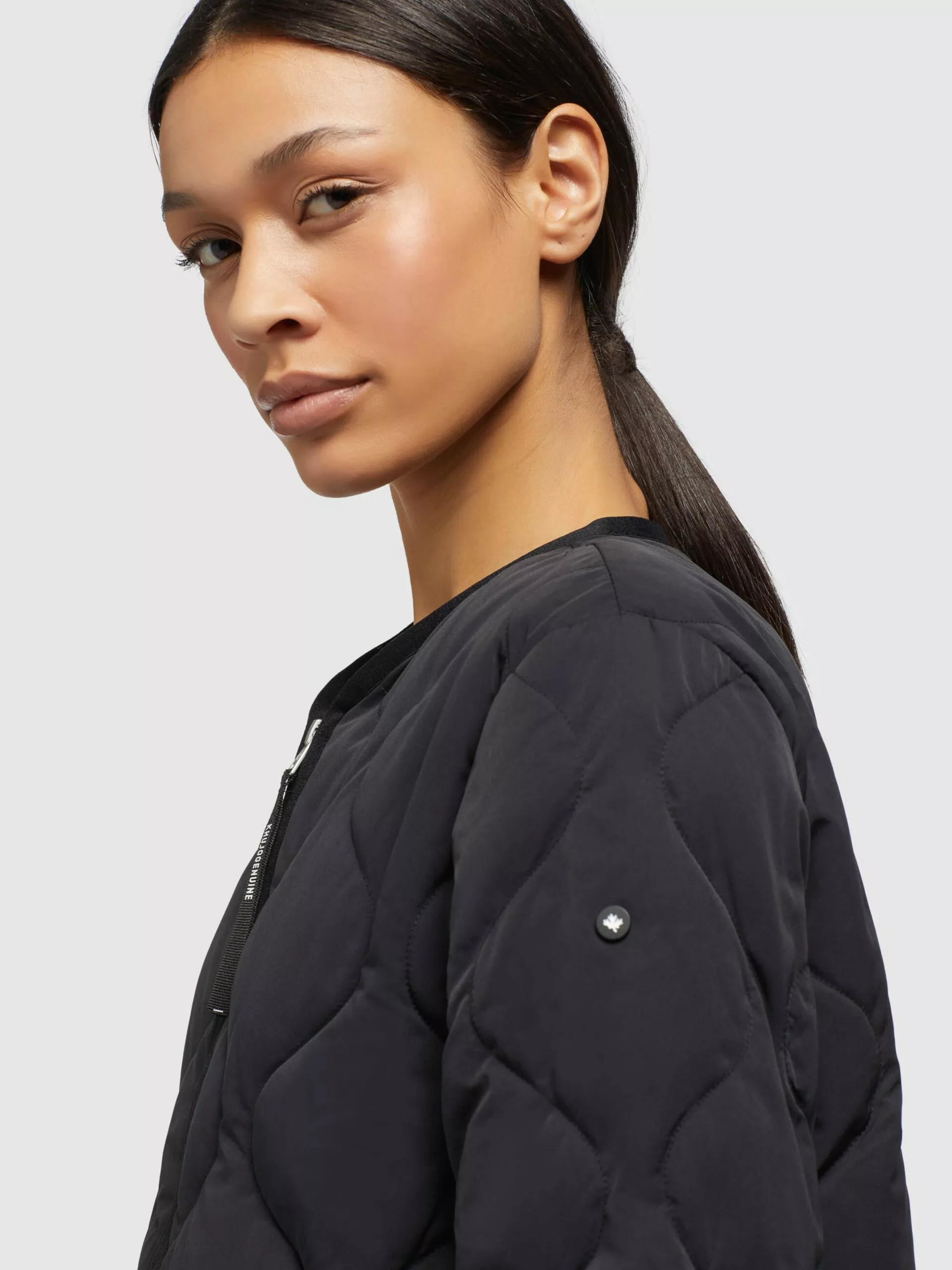 Khujo Vestes De Mi-saison Veste Mi-saison ALMA Femme Noir 10 Khujo Vestes De Mi-saison Veste Mi-saison ALMA Femme Noir – Image 8