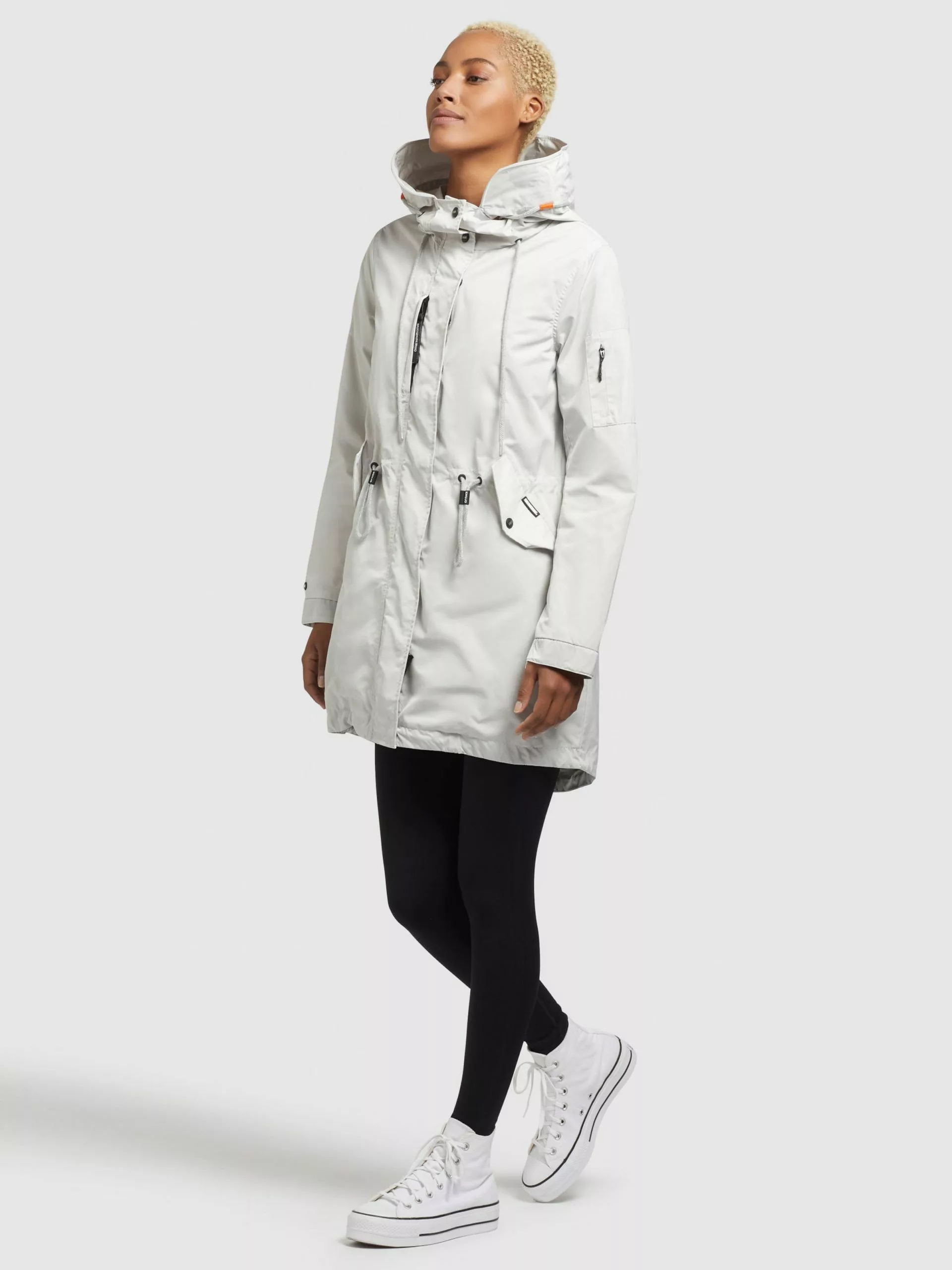 Khujo Parkas Parka Mi-saison Dayes Femme Blanc Cassé 4 Khujo Parkas Parka Mi-saison Dayes Femme Blanc Cassé – Image 2