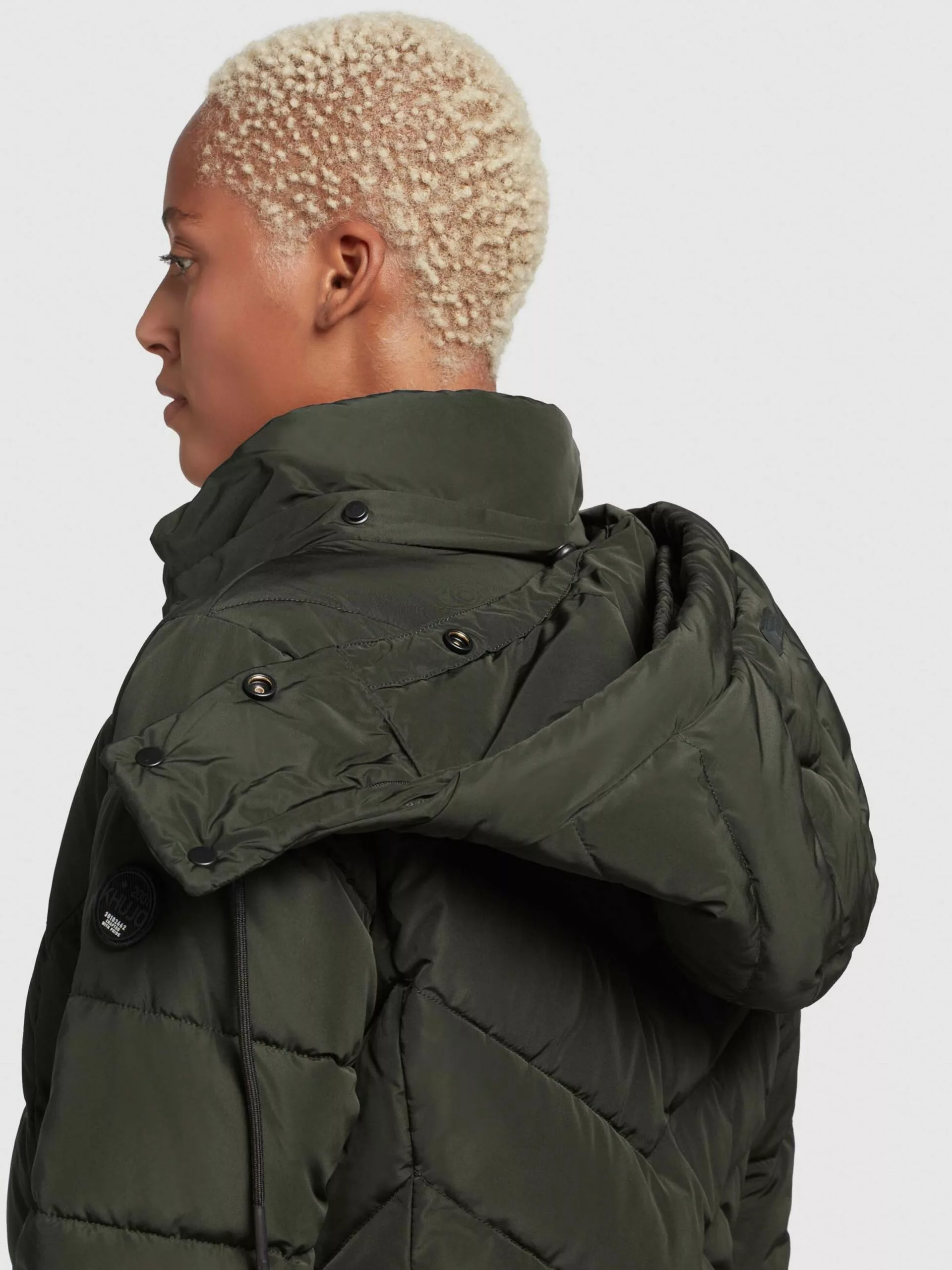 Khujo Manteaux Courts Manteau D’hiver Cups Femme Vert Foncé 10 Khujo Manteaux Courts Manteau D’hiver Cups Femme Vert Foncé – Image 8