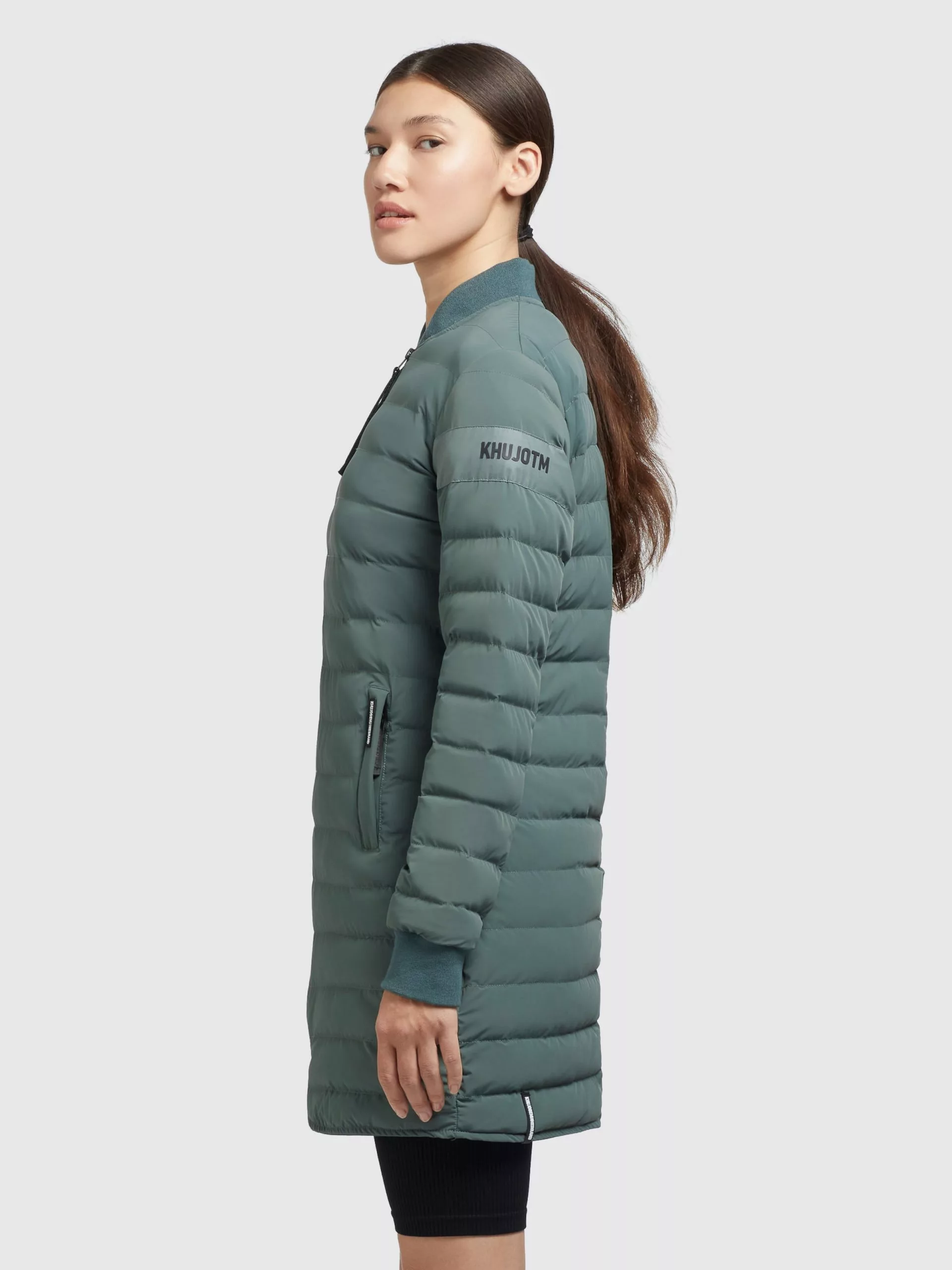 Khujo Vestes De Mi-saison Veste Mi-saison Greta Femme Vert Foncé 7 Khujo Vestes De Mi-saison Veste Mi-saison Greta Femme Vert Foncé – Image 5