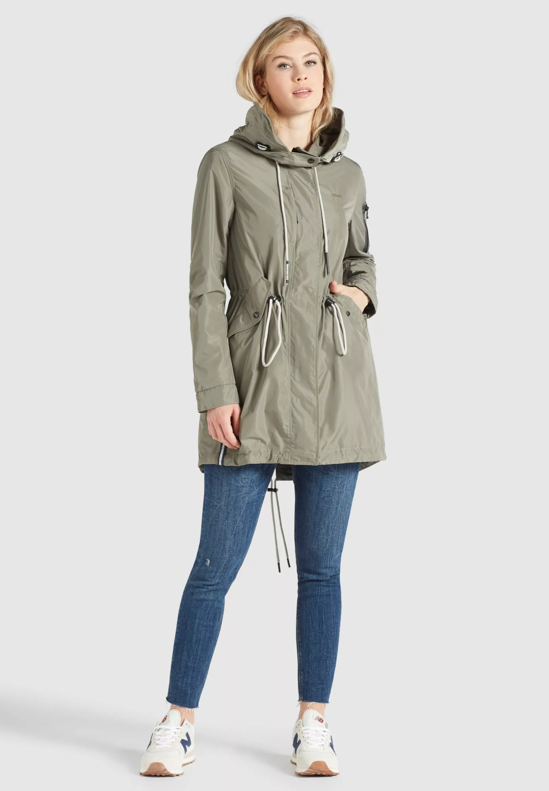 Khujo Parkas Parka Mi-saison CATHARINA Femme Kaki 5 Khujo Parkas Parka Mi-saison CATHARINA Femme Kaki – Image 3