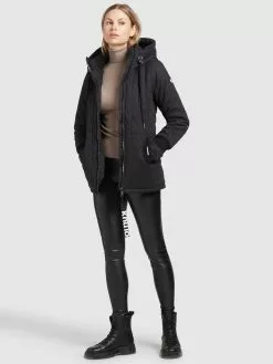 Khujo Vestes Dhiver Veste D’hiver Femme Noir -Khujo Soldes Boutique 08cf49b182e83c04a44c267ab460776a