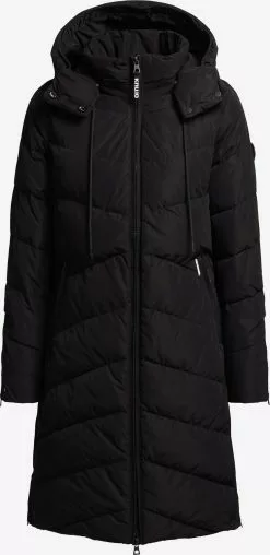 Khujo Manteaux Dhiver Manteau D’hiver Huba Femme Noir