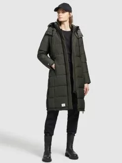 Khujo Manteaux Dhiver Manteau D’hiver Cliv Femme Vert Foncé -Khujo Soldes Boutique 0f324cb195fc8eb55ce25742119ce648