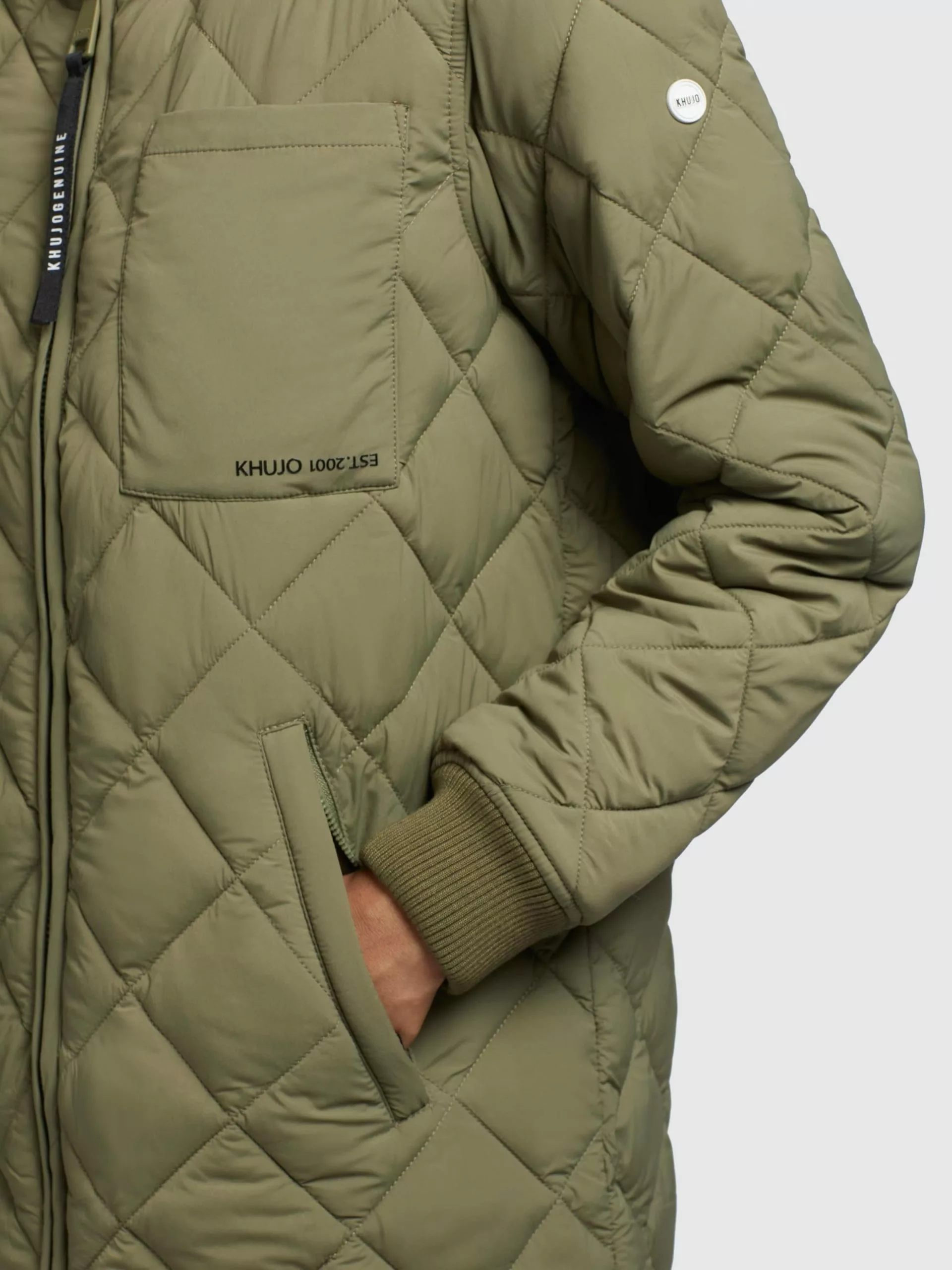 Khujo Manteaux De Mi-saison Manteau Mi-saison Mary Femme Olive 9 Khujo Manteaux De Mi-saison Manteau Mi-saison Mary Femme Olive â Image 7