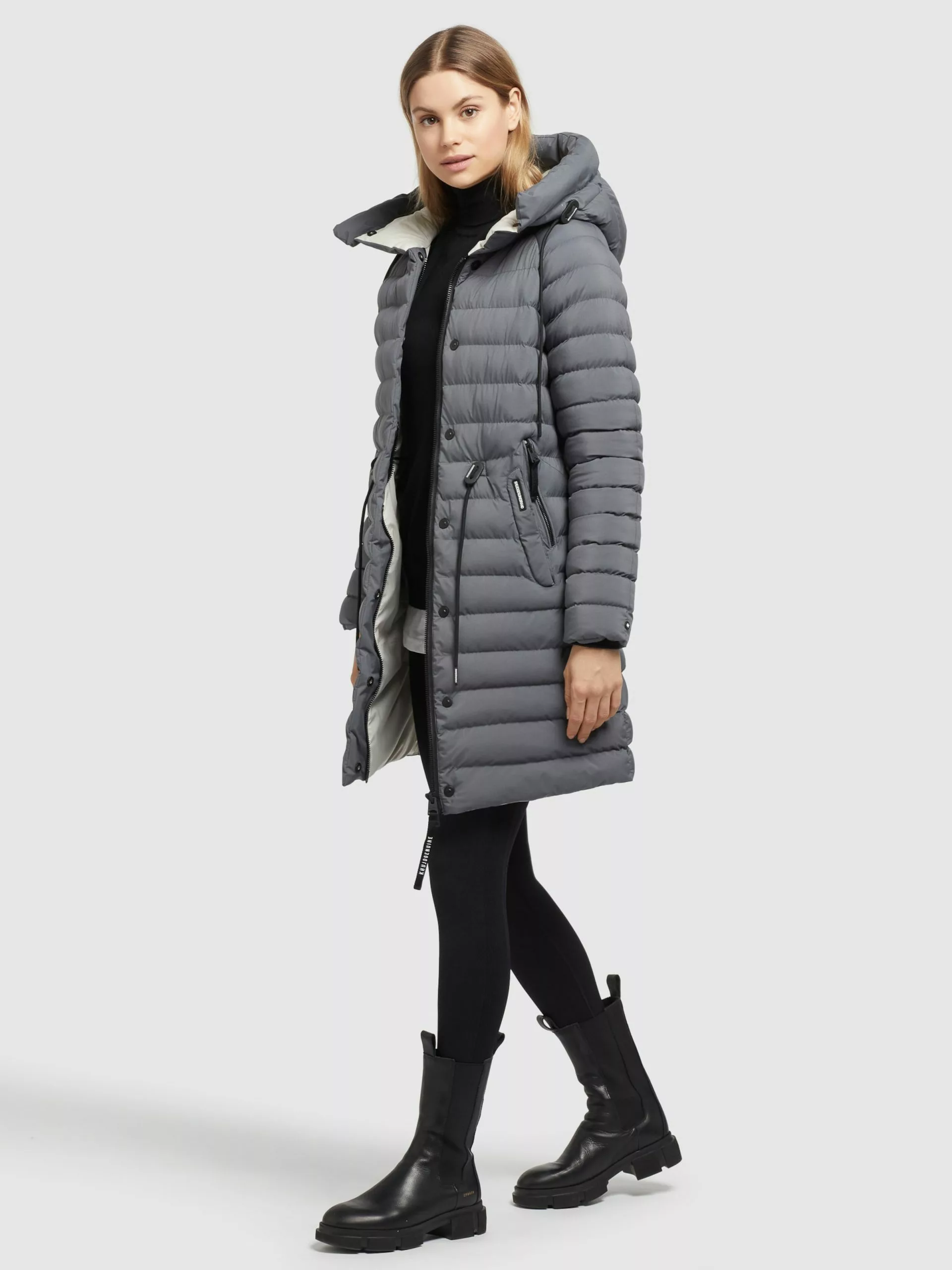 Khujo Manteaux Dhiver Manteau D’hiver Niana Femme Anthracite 8 Khujo Manteaux Dhiver Manteau D’hiver Niana Femme Anthracite – Image 6
