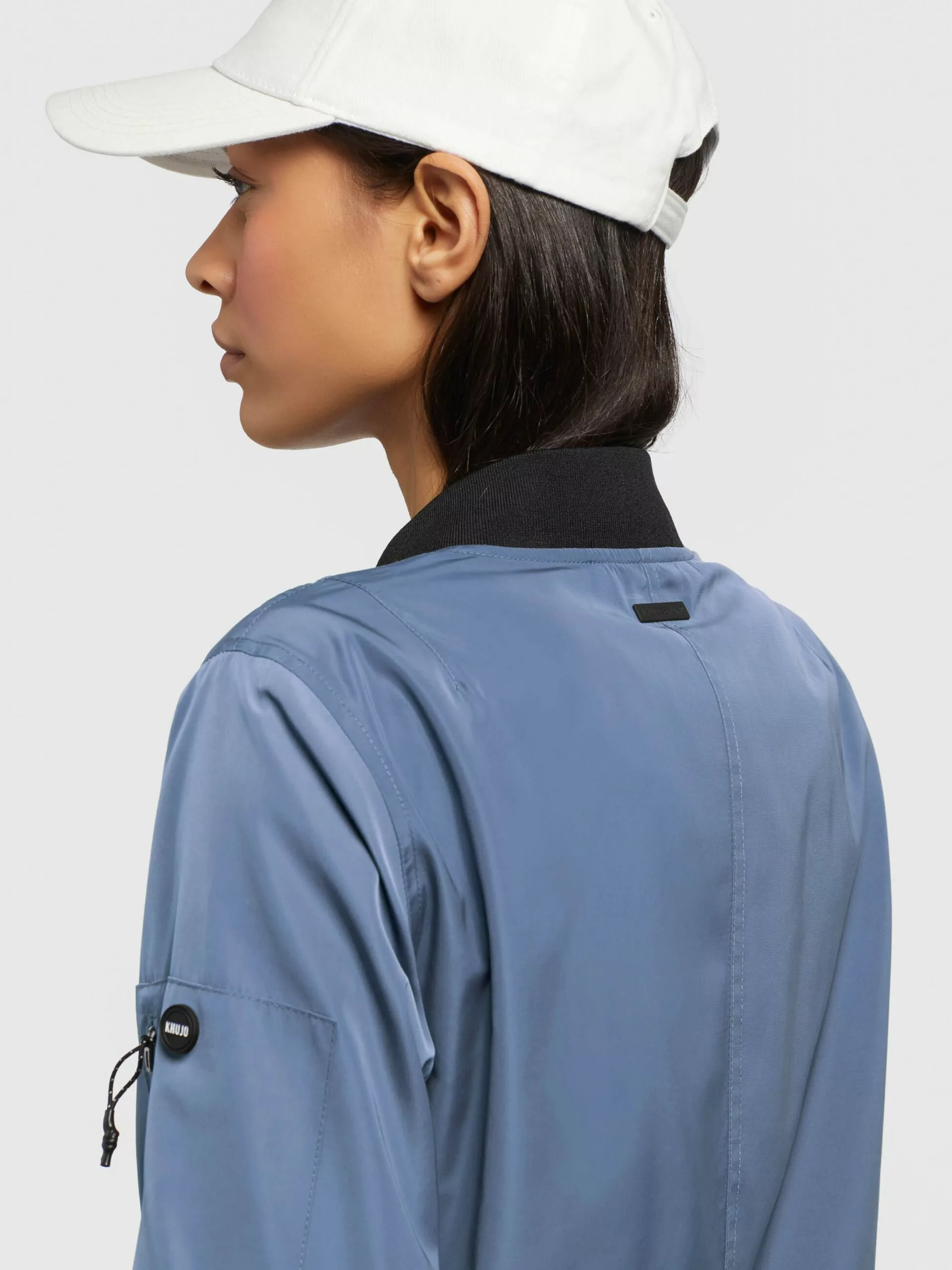 Khujo Vestes De Mi-saison Veste Mi-saison Stence2 Femme Bleu-gris 10 Khujo Vestes De Mi-saison Veste Mi-saison Stence2 Femme Bleu-gris – Image 8