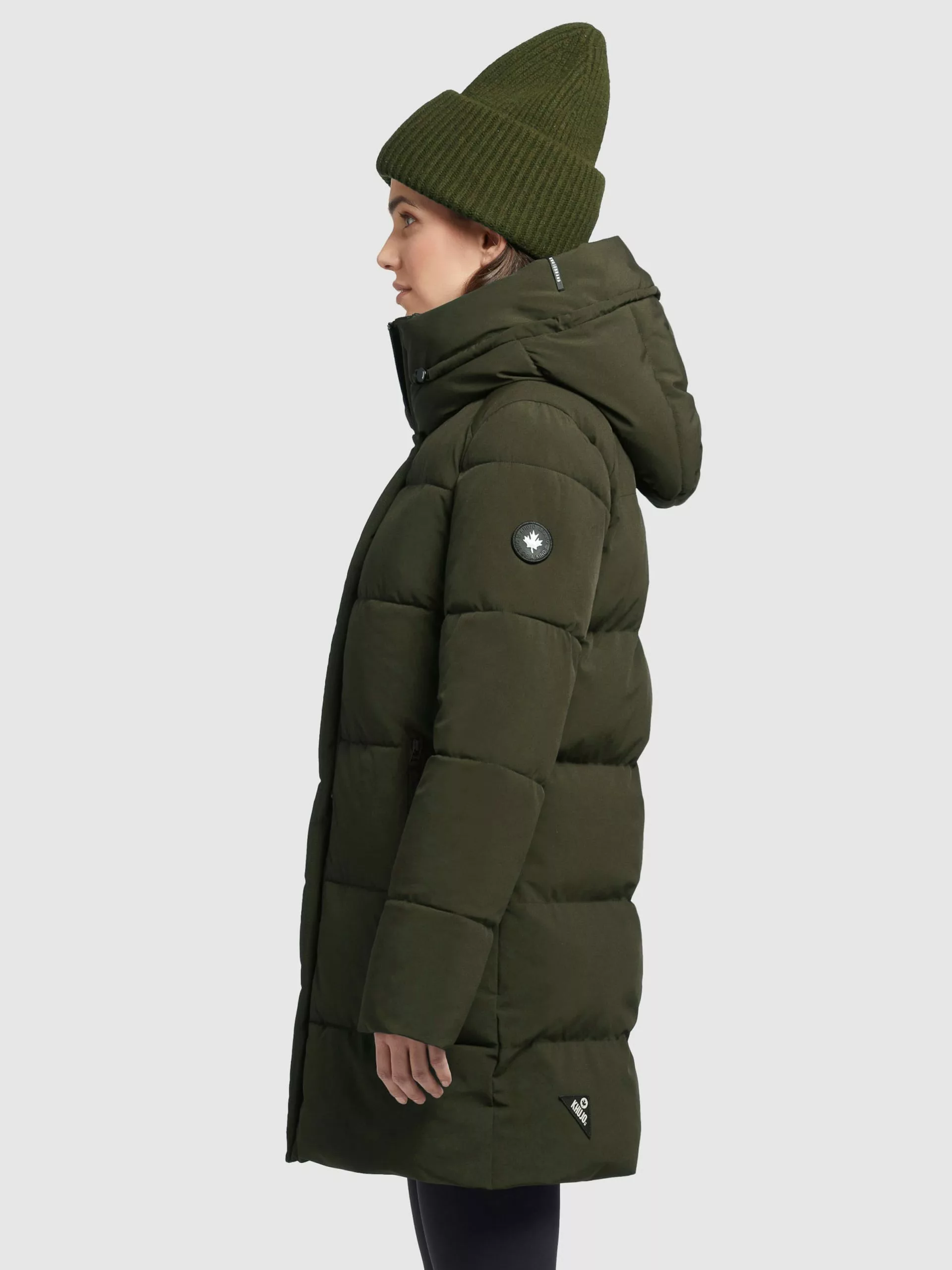 Khujo Manteaux Courts Manteau D’hiver Wente Femme Kaki 7 Khujo Manteaux Courts Manteau D’hiver Wente Femme Kaki – Image 5