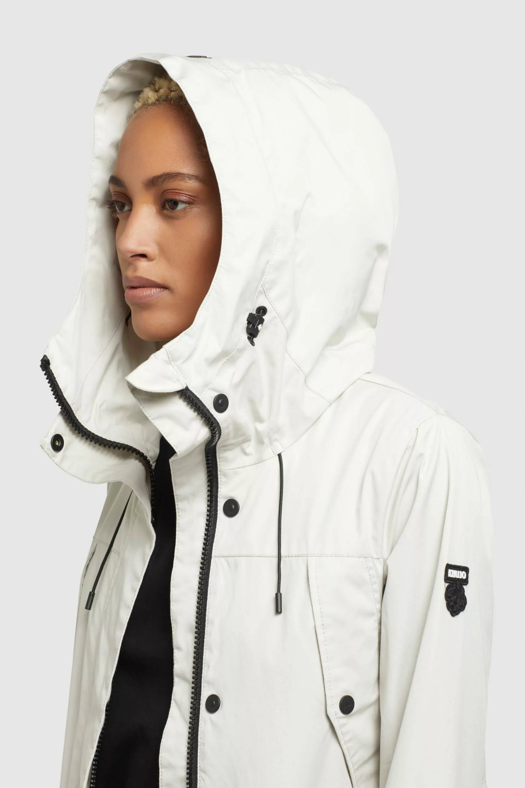 Khujo Manteaux De Mi-saison Manteau Mi-saison AIRA Femme Gris Clair 9 Khujo Manteaux De Mi-saison Manteau Mi-saison AIRA Femme Gris Clair â Image 7