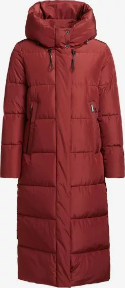 Khujo Manteaux Dhiver Manteau D’hiver Soulani Femme Rouge Rouille