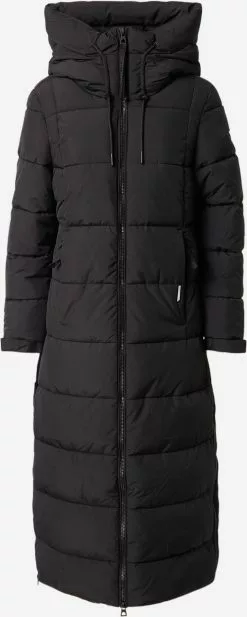 Khujo Manteaux Dhiver Manteau Dâhiver Deria Femme Noir