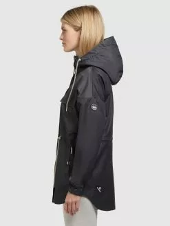 Khujo Vestes De Mi-saison Veste Mi-saison PRAYATA Femme Gris Foncé -Khujo Soldes Boutique 1952723f4a794ab4a0f18afdd25975d5