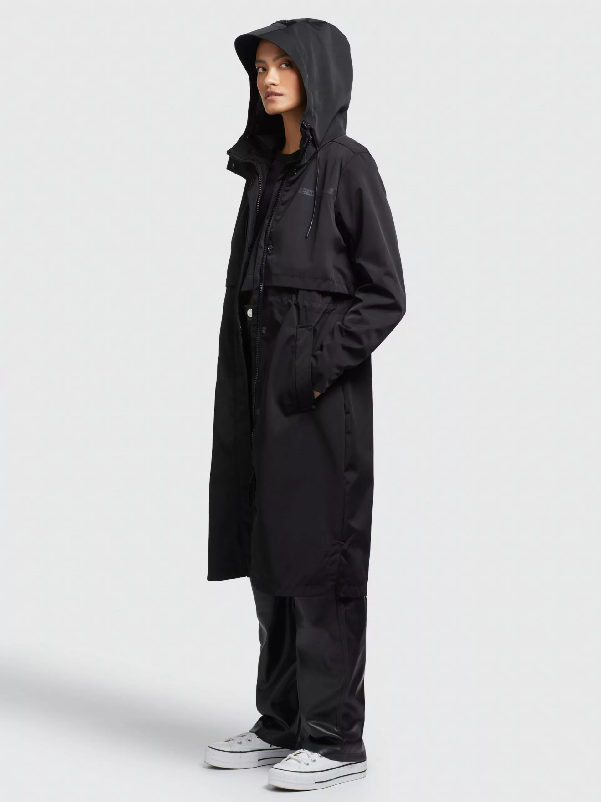 Khujo Manteaux De Mi-saison Manteau Mi-saison Jomana Femme Noir 5 Khujo Manteaux De Mi-saison Manteau Mi-saison Jomana Femme Noir â Image 3