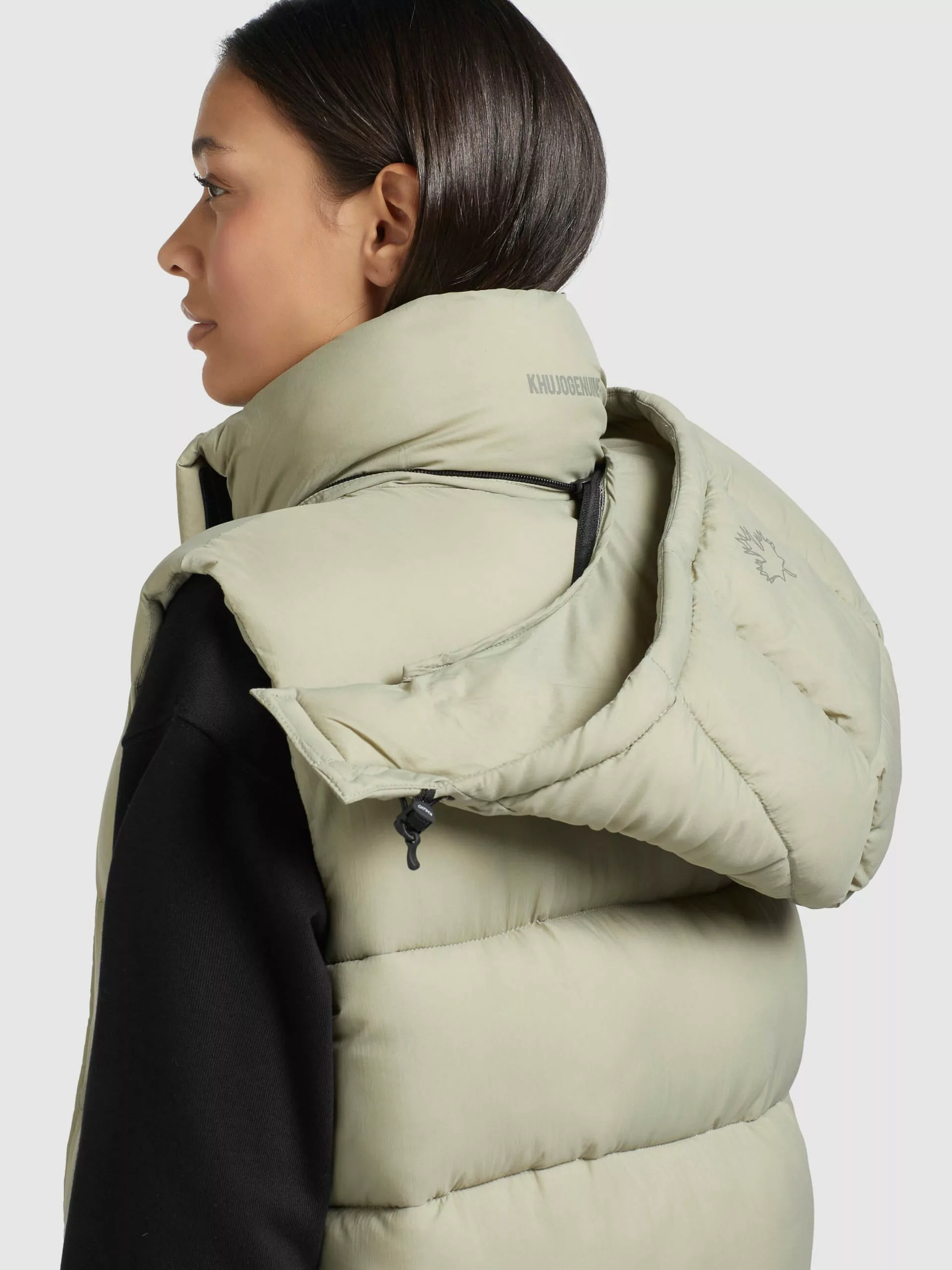 Khujo Vestes Sans Manches Gilet Magneta Femme Vert Pastel 10 Khujo Vestes Sans Manches Gilet Magneta Femme Vert Pastel â Image 8