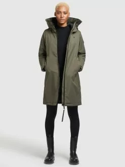 Khujo Manteaux De Mi-saison Manteau Mi-saison LISAD Femme Kaki 12 Khujo Manteaux De Mi-saison Manteau Mi-saison LISAD Femme Kaki -Khujo Soldes Boutique 1c51fc2efa692a8fe210d42db53feff5