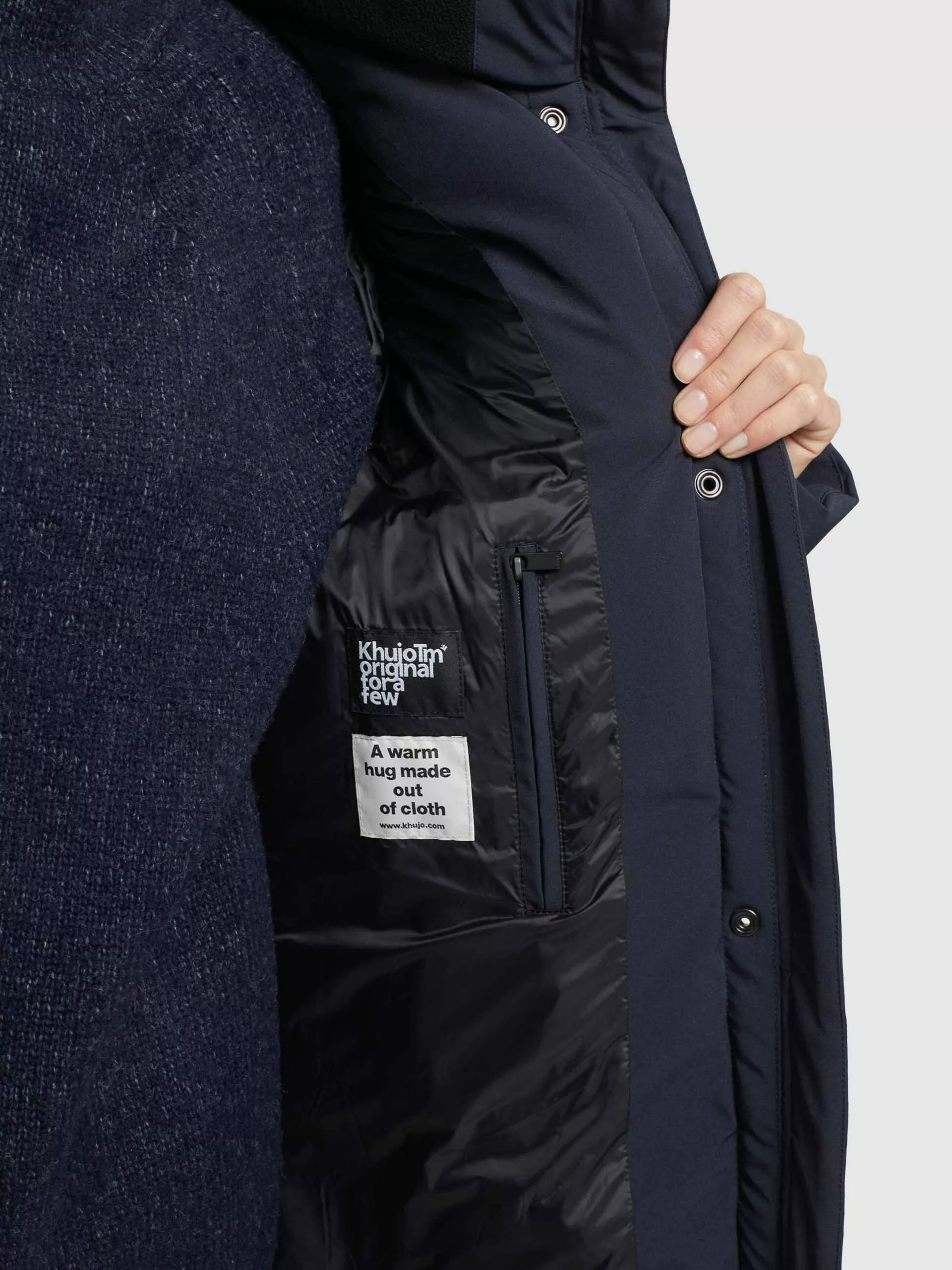 Khujo Manteaux Courts Manteau D’hiver Wente Femme Bleu Foncé 10 Khujo Manteaux Courts Manteau D’hiver Wente Femme Bleu Foncé – Image 8