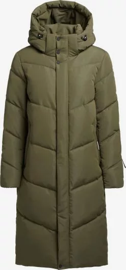 Khujo Manteaux Dhiver Manteau D’hiver TORINO3 Femme Kaki