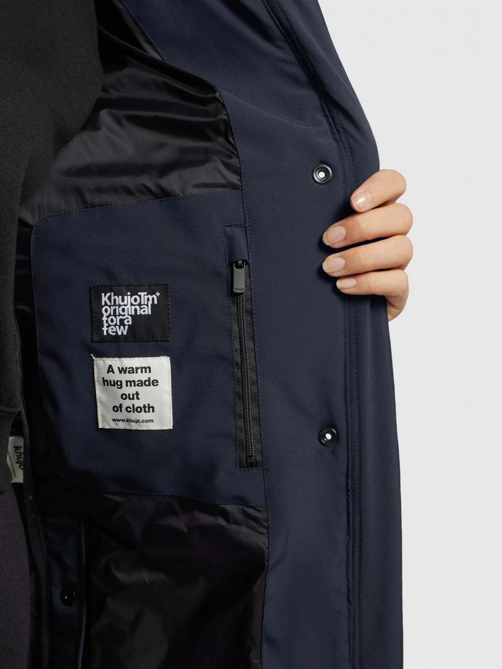 Khujo Manteaux De Mi-saison Manteau Mi-saison Namita Femme Bleu Marine 10 Khujo Manteaux De Mi-saison Manteau Mi-saison Namita Femme Bleu Marine â Image 8