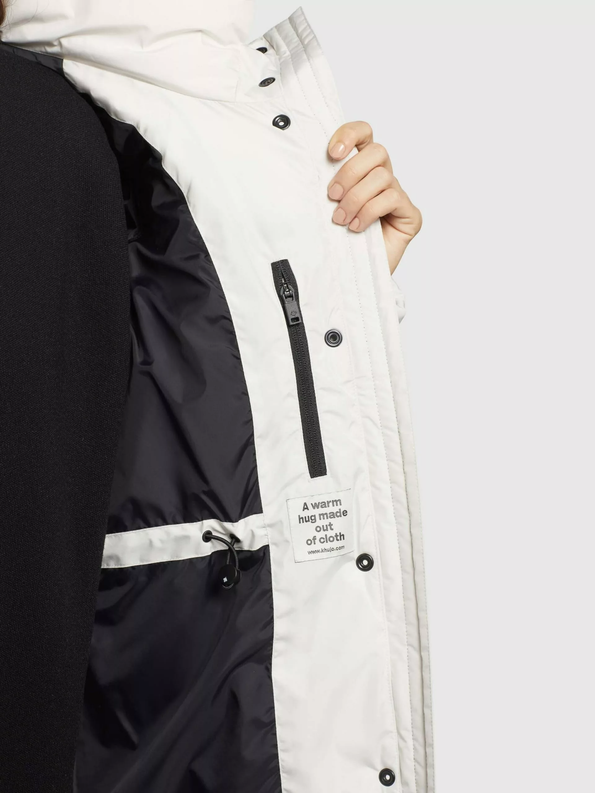 Khujo Manteaux Dhiver Manteau D’hiver Elvita Femme Blanc Cassé 10 Khujo Manteaux Dhiver Manteau D’hiver Elvita Femme Blanc Cassé – Image 8