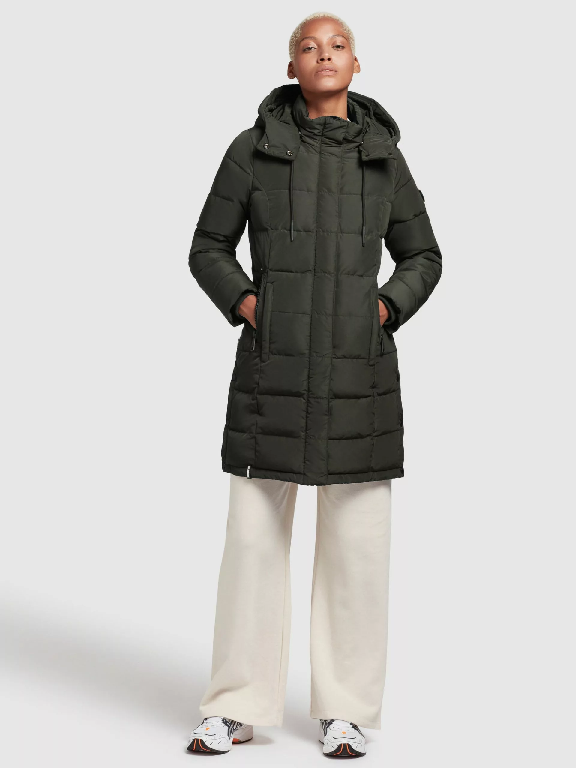 Khujo Manteaux Courts Manteau D’hiver Cups Femme Vert Foncé 5 Khujo Manteaux Courts Manteau D’hiver Cups Femme Vert Foncé – Image 3