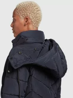 Khujo Manteaux Courts Manteau D’hiver Cups Femme Marine -Khujo Soldes Boutique 22116d1b6da4b58c66e48844280d9879