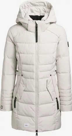 Khujo Manteaux Courts Manteau Mi-saison Amary Femme Blanc Cassé