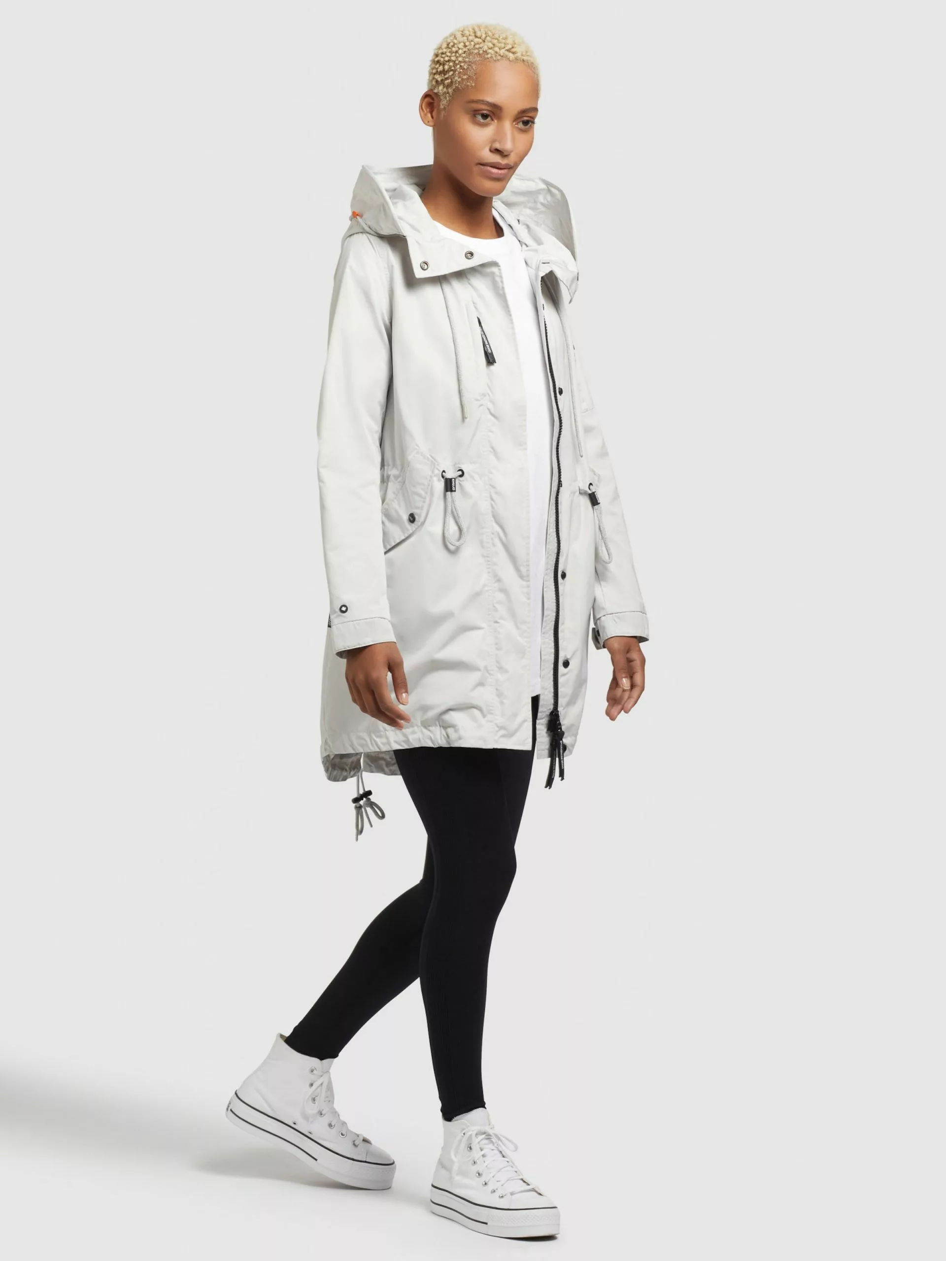 Khujo Parkas Parka Mi-saison Dayes Femme Blanc Cassé 7 Khujo Parkas Parka Mi-saison Dayes Femme Blanc Cassé – Image 5