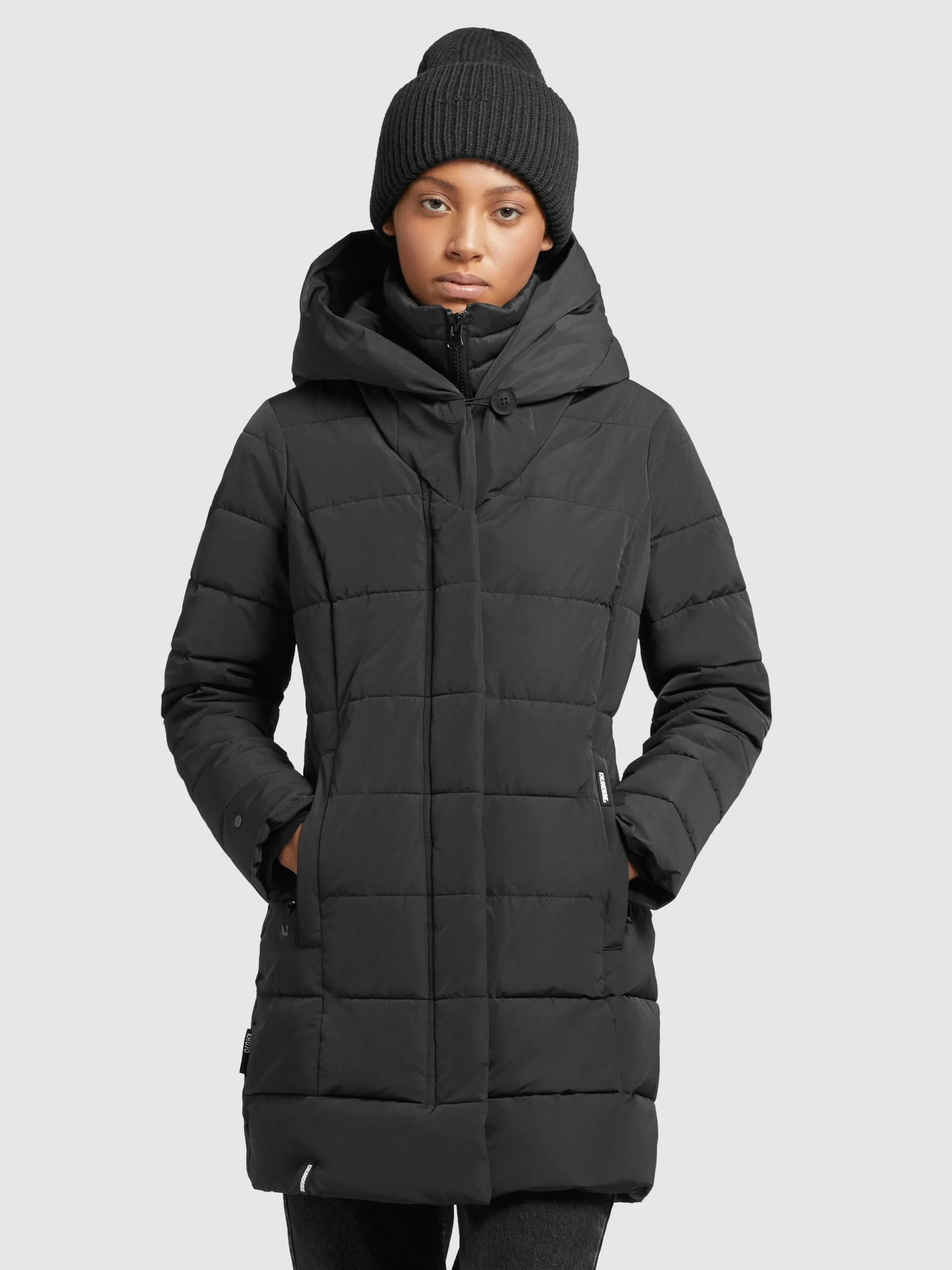 Khujo Manteaux Courts Manteau D’hiver Floyt Femme Noir 4 Khujo Manteaux Courts Manteau D’hiver Floyt Femme Noir – Image 2