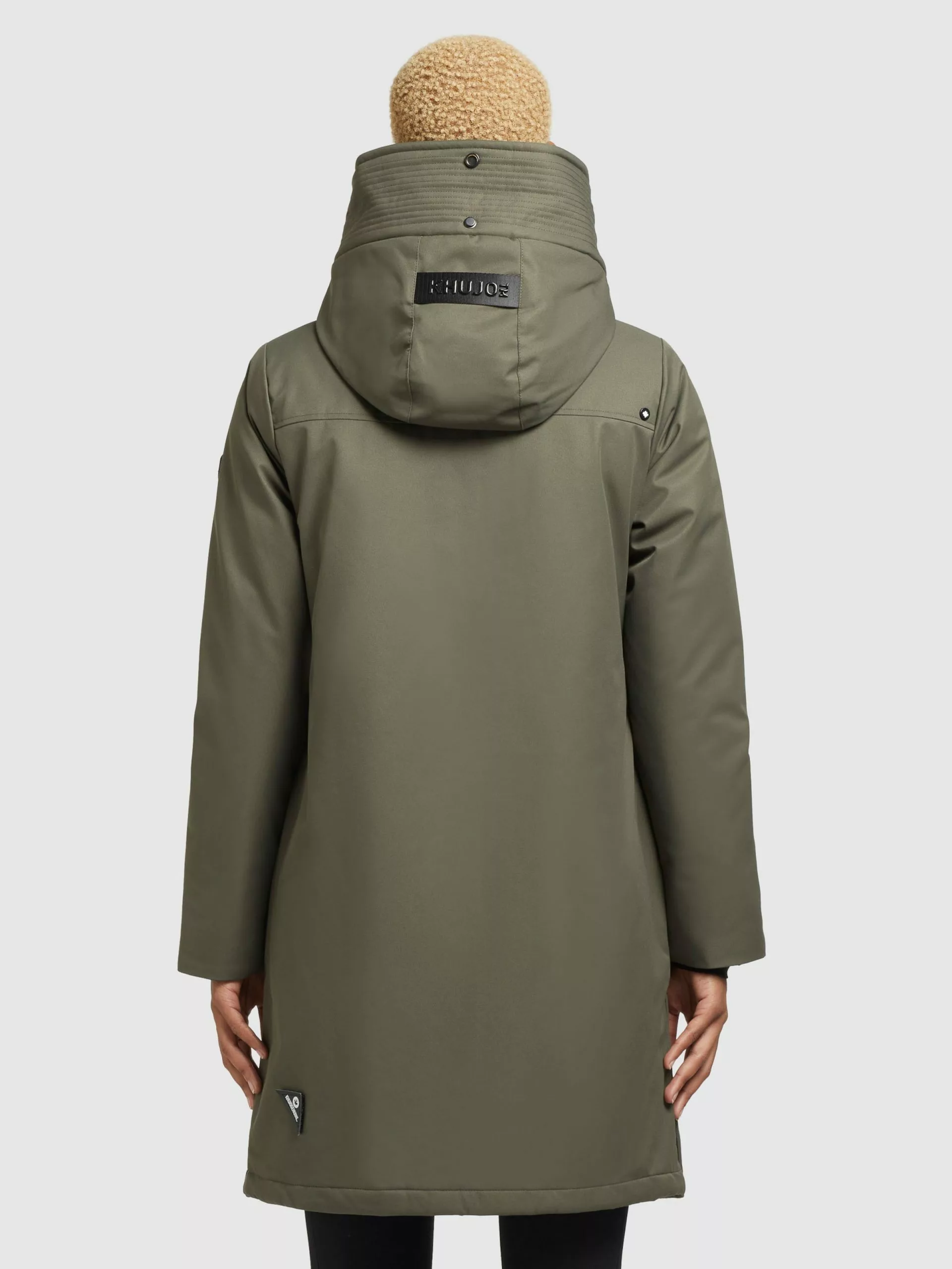 Khujo Manteaux De Mi-saison Manteau Mi-saison LISAD Femme Kaki 6 Khujo Manteaux De Mi-saison Manteau Mi-saison LISAD Femme Kaki â Image 4