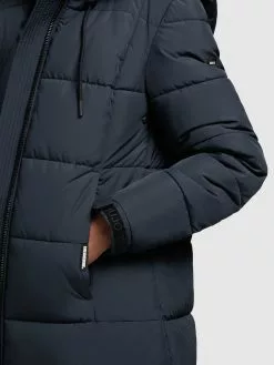 Khujo Manteaux Dhiver Manteau D’hiver Deria Femme Bleu Foncé -Khujo Soldes Boutique 2f19ed01b445d0c692fff6fb23217f28