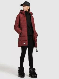 Khujo Manteaux Courts Manteau Mi-saison Amaray 3 Femme Rouge Rubis -Khujo Soldes Boutique 2fede13abe39bb35ad03f7743f822aab