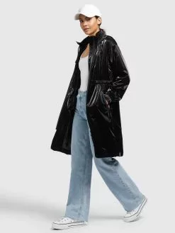 Khujo Manteaux De Mi-saison Manteau Mi-saison Marthe Femme Noir -Khujo Soldes Boutique 317819f160ada3dc9f12e5877320de4d