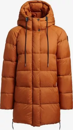 Khujo Vestes Dhiver Veste D’hiver Franee Femme Orange Foncé