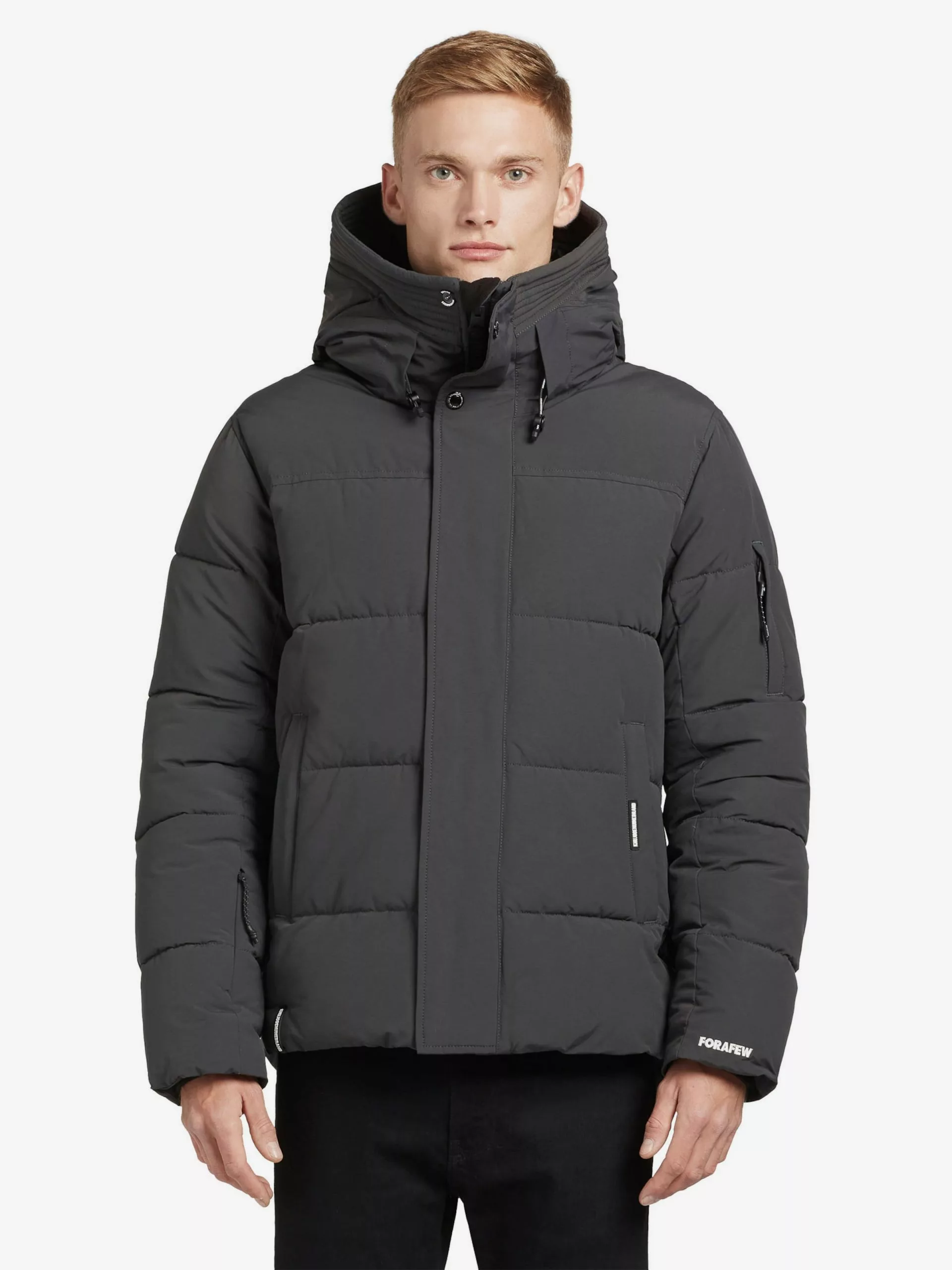 Khujo Vestes Dhiver Veste D’hiver BARAT Homme Gris Foncé 4 Khujo Vestes Dhiver Veste D’hiver BARAT Homme Gris Foncé – Image 2