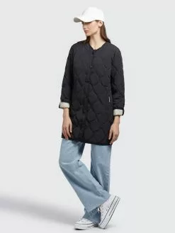 Khujo Manteaux De Mi-saison Manteau Mi-saison SIRA Femme Noir -Khujo Soldes Boutique 352831d148bd2fcd530adf1252c57dac