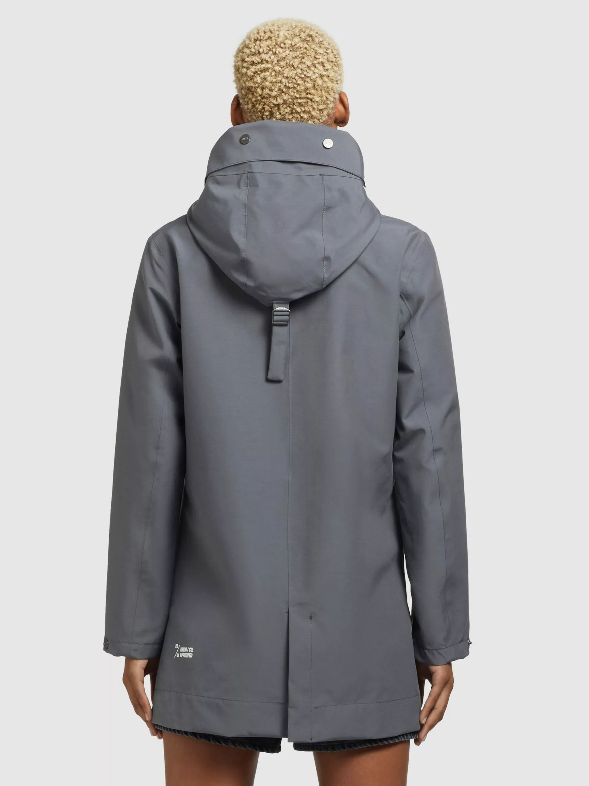 Khujo Manteaux De Mi-saison Manteau Mi-saison Artisa Femme Gris Fumé 6 Khujo Manteaux De Mi-saison Manteau Mi-saison Artisa Femme Gris Fumé – Image 4