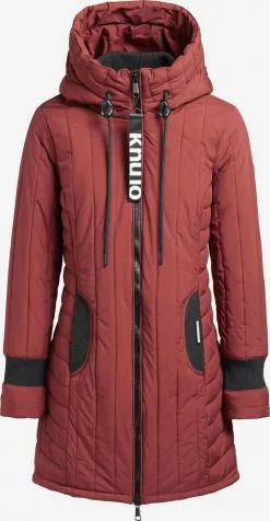 Khujo Vestes Dhiver Veste D’hiver Jerry Femme Rouge Rouille