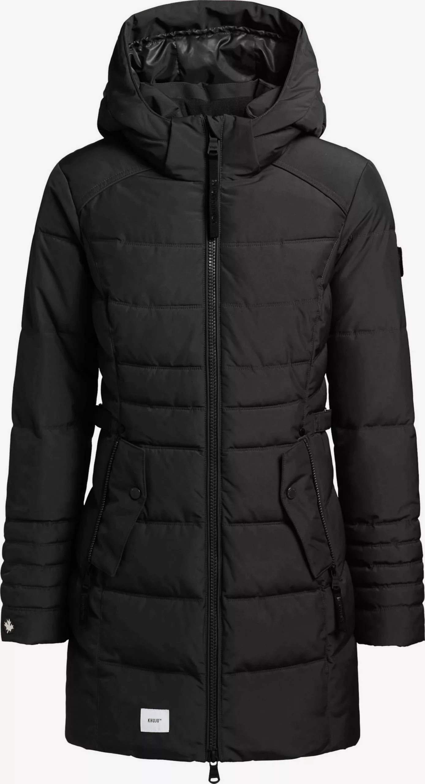 Khujo Manteaux Courts Manteau Mi-saison Amaray Femme Noir 3 Khujo Manteaux Courts Manteau Mi-saison Amaray Femme Noir