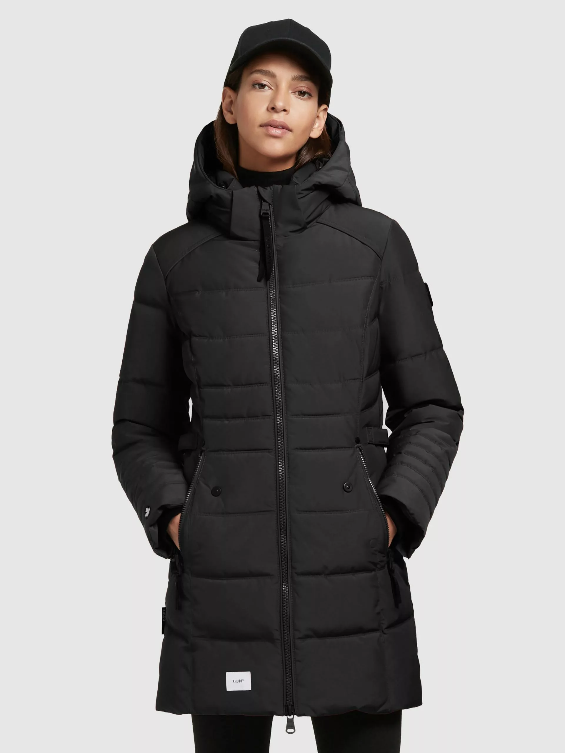 Khujo Manteaux Courts Manteau Mi-saison Amaray Femme Noir 4 Khujo Manteaux Courts Manteau Mi-saison Amaray Femme Noir – Image 2