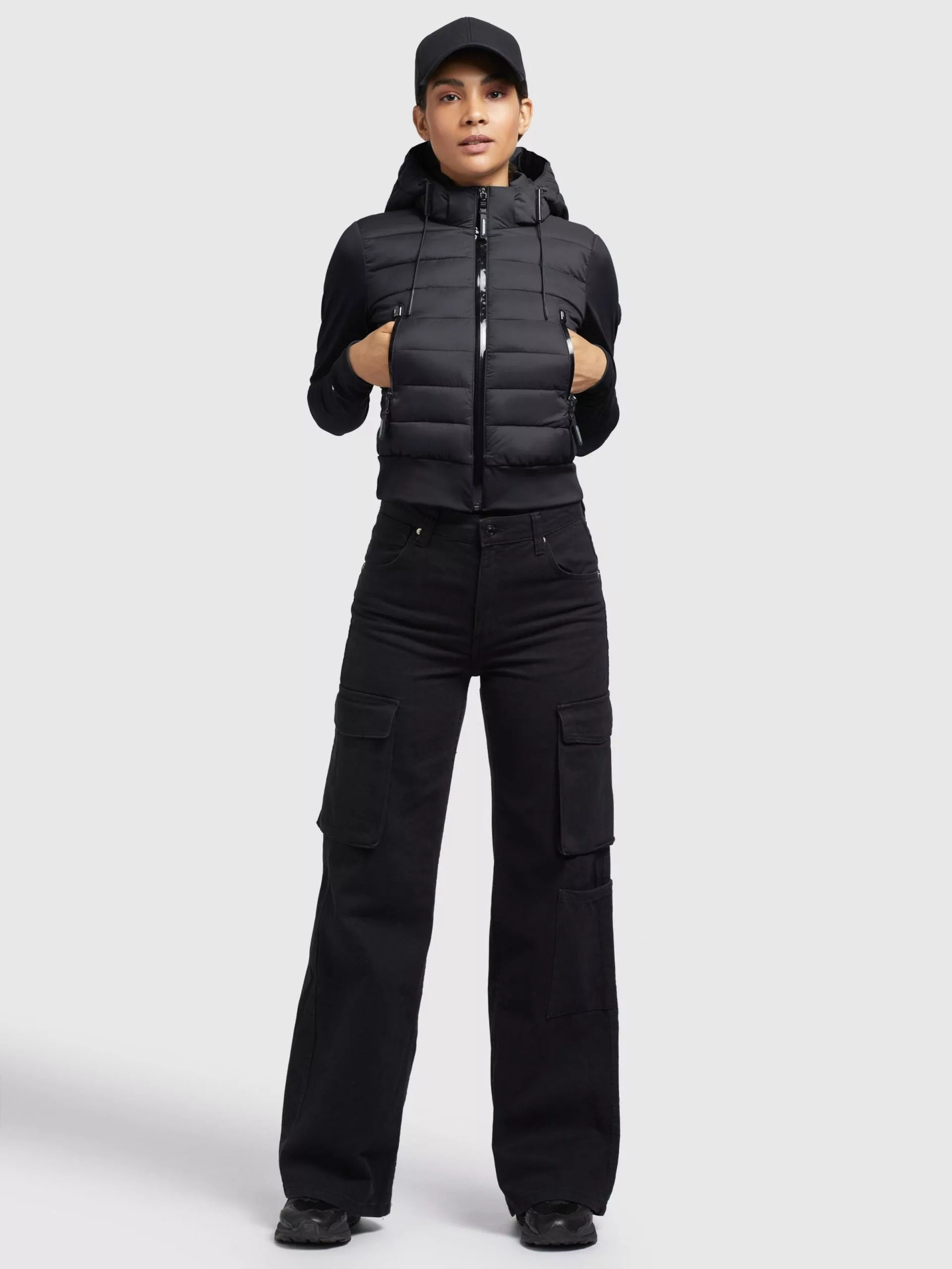 Khujo Vestes De Mi-saison Veste Mi-saison Dalis Matt Femme Noir 4 Khujo Vestes De Mi-saison Veste Mi-saison Dalis Matt Femme Noir – Image 2