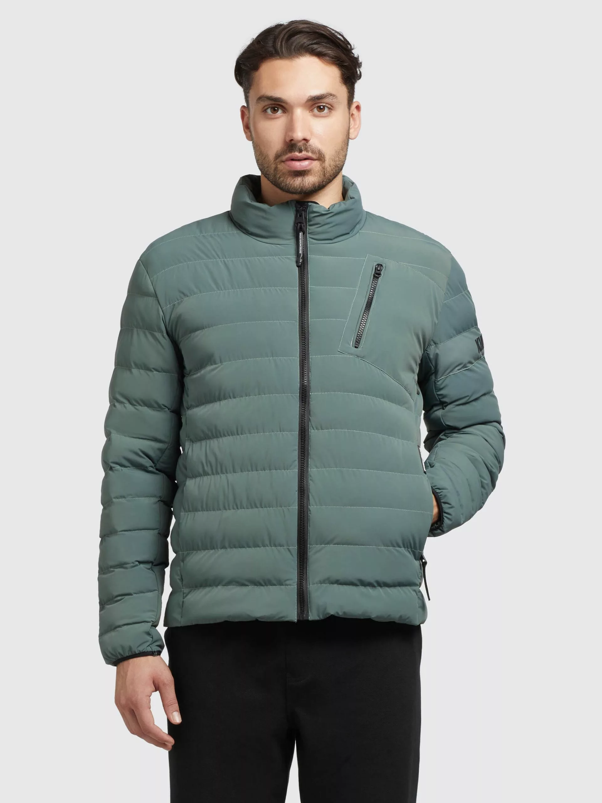 Khujo Vestes De Mi-saison Veste Mi-saison Percy Matt Homme Jade 4 Khujo Vestes De Mi-saison Veste Mi-saison Percy Matt Homme Jade – Image 2