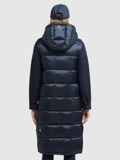 Khujo Vestes Sans Manches Gilet Tourin Femme Bleu Marine -Khujo Soldes Boutique 37c60c3c45b2b06bb4b6aec01d48f841