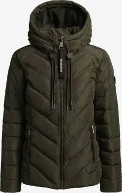 Khujo Vestes De Mi-saison Veste Mi-saison Stern Femme Kaki