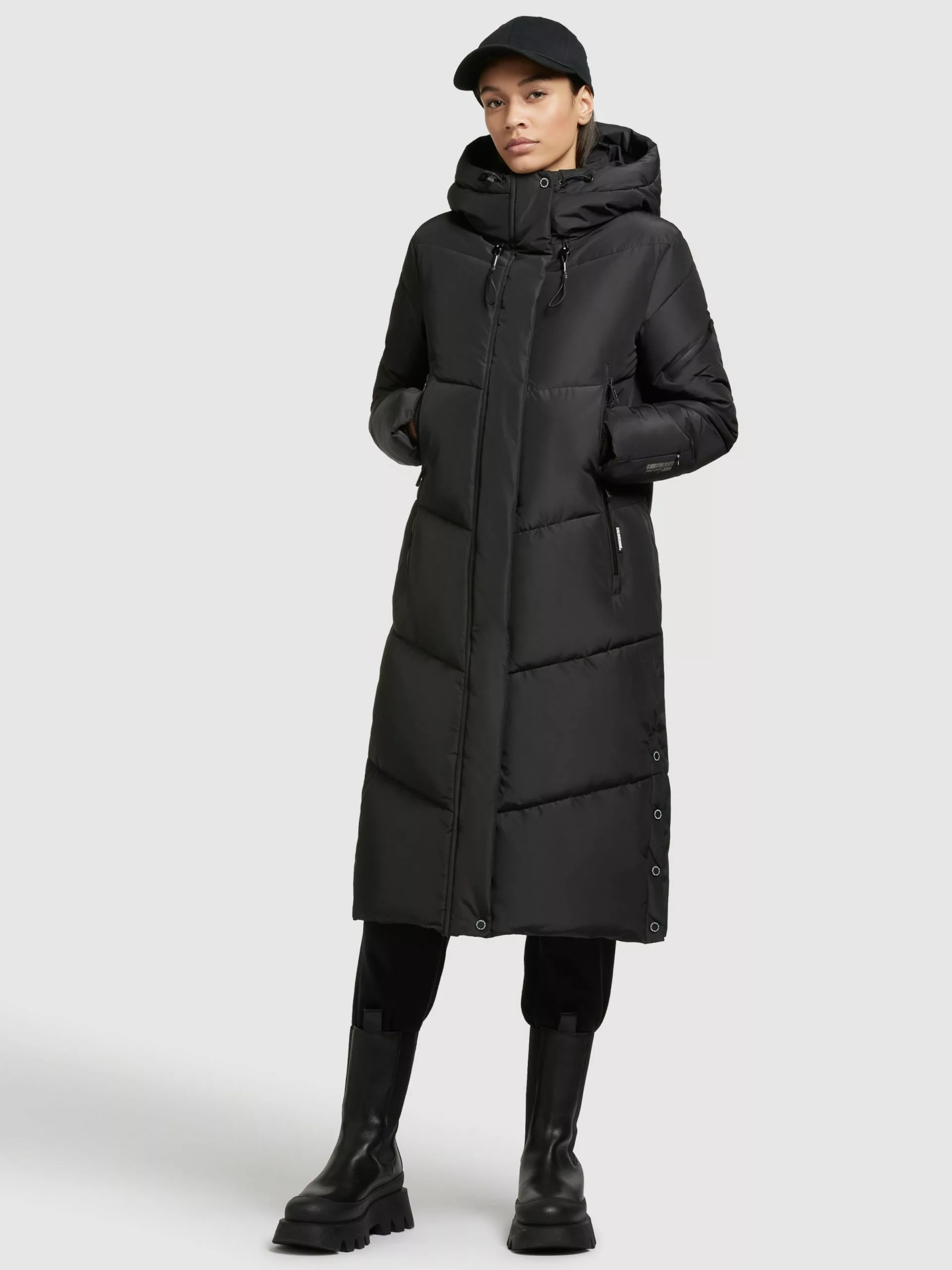 Khujo Manteaux De Mi-saison Manteau Mi-saison Sonje3 Femme Noir 5 Khujo Manteaux De Mi-saison Manteau Mi-saison Sonje3 Femme Noir – Image 3