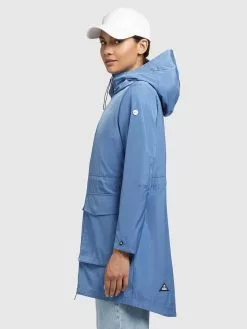 Khujo Manteaux De Mi-saison Manteau Mi-saison Ging Femme Bleu -Khujo Soldes Boutique 3e3108c7a0272fa74c420306164c95b1