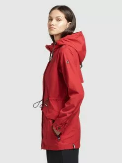 Khujo Parkas Parka Mi-saison FELINA Femme Rouge -Khujo Soldes Boutique 3fb7c7b1e82fd1683b87a79e3d371702